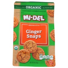 MIDEL: Cookie Snap Ginger Org, 8 oz