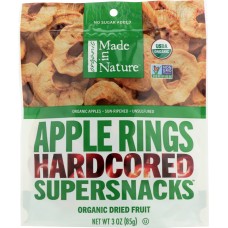 MADE IN NATURE: Organic Dried Apple Rings, 3 oz
