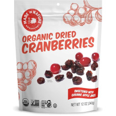 MADE IN NATURE: Organic Dried Cranberries, 13 oz