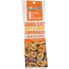 MADE IN NATURE: Organic Banana Slices, 1 oz