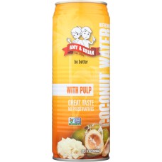 AMY AND BRIAN: Coconut Juice with Pulp, 17.5 oz