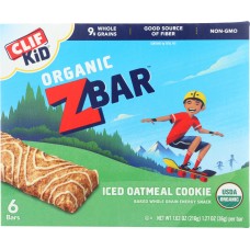 CLIF KID: Zbar Organic Iced Oatmeal Cookie, 7.62 oz
