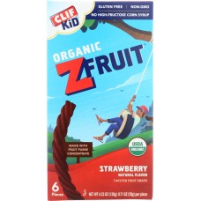 CLIF KID: Organic ZFruit Rope Strawberry 6 Pieces, 4.2 oz