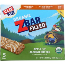 CLIF KID: Bar Filled Apple Almond Butter, 5.3 oz