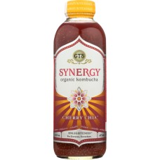 GT'S ENLIGHTENED: Synergy Organic Kombucha Cherry Chia, 16 fl oz