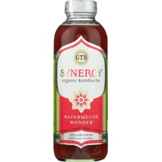 GT'S ENLIGHTENED KOMBUCHA: Synergy Organic Kombucha Watermelon Wonder, 16 oz