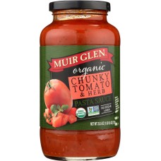 MUIR GLEN: Chunky Tomato & Herb Pasta Sauce, 25.5 oz