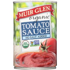 MUIR GLEN: Organic Tomato Sauce No Salt Added, 15 oz