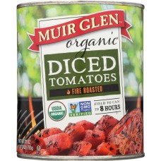 MUIR GLEN: Organic Diced Tomatoes Fire Roasted, 28 oz