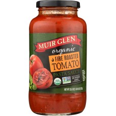 MUIR GLEN: Organic Pasta Sauce Fire Roasted Tomato, 25.5 oz
