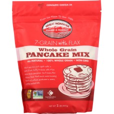 WHEAT MONTANA: Pancake Mix Whole Grain 7-Grain with Flax, 2 lb