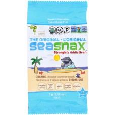 SEA SNAX: Seaweed Snack Grab and Go Olive Oil Organic, 0.18 oz
