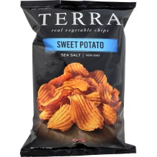 TERRA CHIPS: Crinkled Sweet Potato Chips with Sea Salt, 6 oz