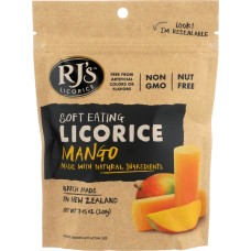 RJS LICORICE: Soft Eating Licorice Mango, 7.05 oz