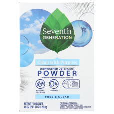 SEVENTH GENERATION: Natural Dishwasher Detergent Free and Clear, 45 oz SEVENTH GENERATION: Natural Dishwasher Detergent Free and Clear, 45 oz