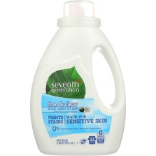 SEVENTH GENERATION: Natural Laundry Detergent Free & Clear, 50 oz