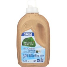 SEVENTH GENERATION: Natural Laundry Detergent 4X Free & Clear, 50 Oz