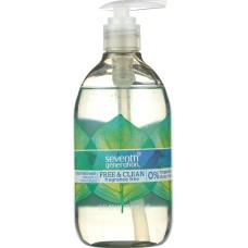 SEVENTH GENERATION: Hand Wash Free and Clean Unscented, 12 oz