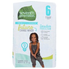 SEVENTH GENERATION: Diaper Small Stg 6, 17 pc