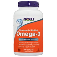 NOW: Omega 3 1000, 200 sg