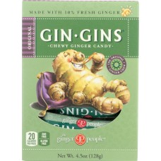 THE GINGER PEOPLE: Gin Gins Original Chewy Ginger Candy, 4.5 oz