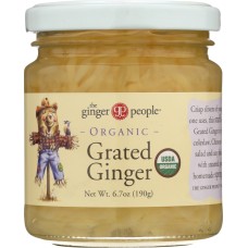 THE GINGER PEOPLE: Organic Grated Ginger, 6.7 oz