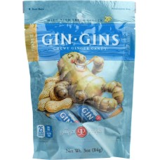 GINGER PEOPLE: Gin Gins Peanut Chewy Ginger Candy, 3 oz
