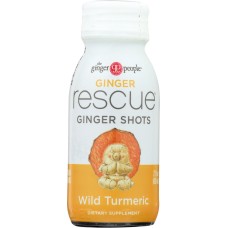 GINGER PEOPLE: Ginger Rescue Shots Wild Turmeric, 2 oz