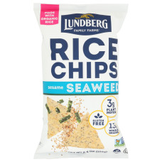 LUNDBERG: Rice Chips Sesame And Seaweed, 6 oz LUNDBERG: Rice Chips Sesame And Seaweed, 6 oz