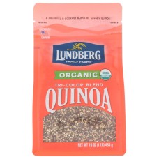 LUNDBERG: Organic Tri Color Blend Quinoa, 1 lb
