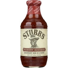 STUBB'S: All-Natural Bar-B-Q Sauce Hickory Bourbon, 18 oz