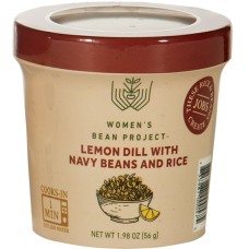 WOMENS BEAN PROJECT: Cup Rte Lemon Dill with Navy Bean and Rice, 1.98 oz