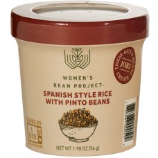 WOMENS BEAN PROJECT: Cup Rte Spanish Style Rice Pinto Bean, 1.98 oz