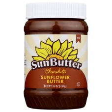 SUNBUTTER NATURAL: Chocolate Sunflower Butter, 16 oz