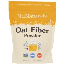NUNATURALS INC: Oat Fiber Powder, 1lb