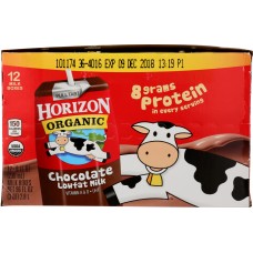 HORIZON: Milk Reduced Fat Chocolate 12 8 Oz Containers, 96 oz