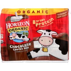 HORIZON: Organic Lowfat Milk Chocolate 6 Count (8 oz Each), 48 oz