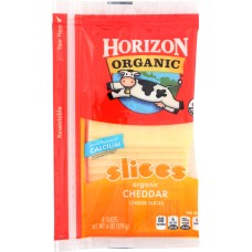 HORIZON: Organic Cheddar Cheese Slices, 6 oz