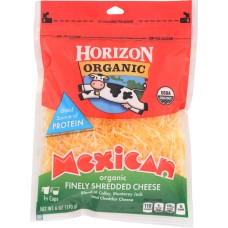 HORIZON: Organic Finely Shredded Mexican Cheese, 6 oz