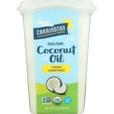 CARRINGTON FARMS: Coconut Oil Tub Organic Virgin, 25 oz