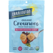 CARRINGTON FARMS: Crounons Butter Roasted Garlic, 4.75 oz