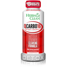 HERBAL CLEAN: QCarbo16 Mega Strength Cleansing Formula Tropical, 16 oz