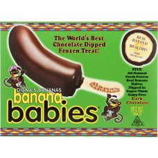 DIANA'S BANANAS: Frozen Banana Babies Dark Chocolate, 10.5 oz