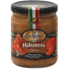 CASA MARTINEZ: Habanero Fire Roasted Salsa, 16 oz