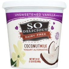 SO DELICIOUS: Yogurt Coconut Milk Vanilla Unsweetened, 24 oz