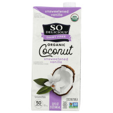 SO DELICIOUS: Coconut Milk Unsweetened Vanilla, 32 fo