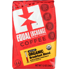 EQUAL EXCHANGE: Coffee Whole Bean Breakfast Blend Organic, 12 oz EQUAL EXCHANGE: Coffee Whole Bean Breakfast Blend Organic, 12 oz