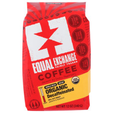 EQUAL EXCHANGE: Organic Whole Bean Decaffeinated Coffee, 12 oz EQUAL EXCHANGE: Organic Whole Bean Decaffeinated Coffee, 12 oz