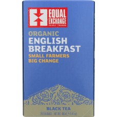 EQUAL EXCHANGE: English Breakfast Tea Organic, 20 bg