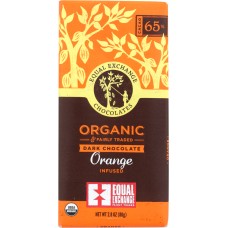 EQUAL EXCHANGE: Chocolate Bar Dark Orange Organic, 2.8 oz
